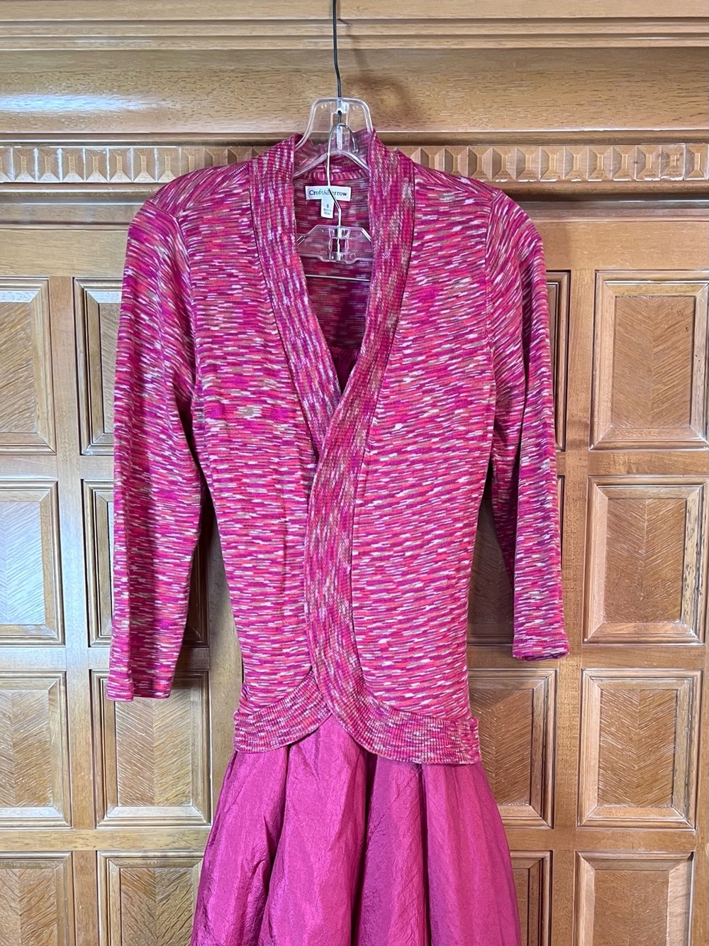 Croft & Barrow Women Sweater Cardigan large pink